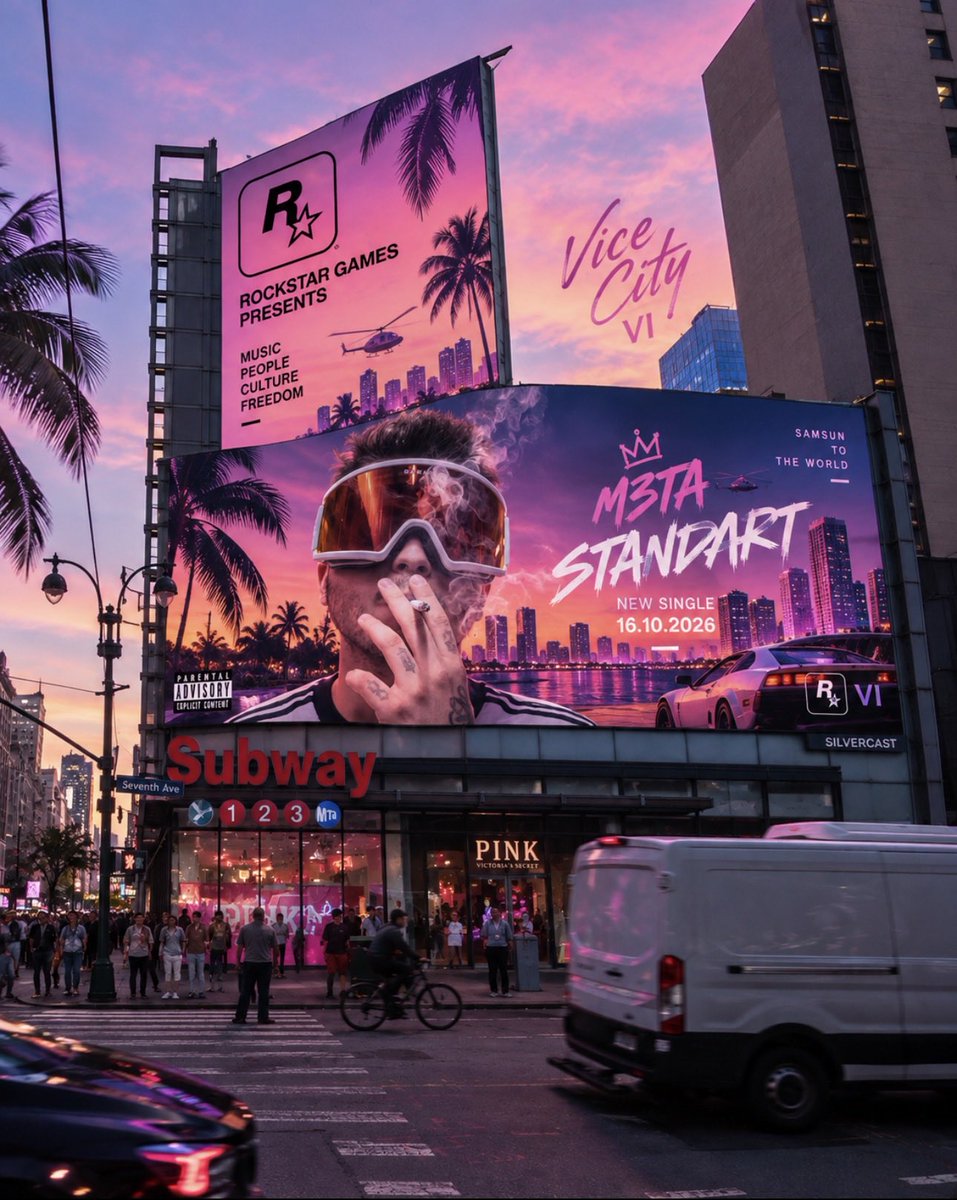 m3tavvs's tweet photo. GTA VI billboardlarında yerimizi aldık 💖 https://t.co/YZKreD456e