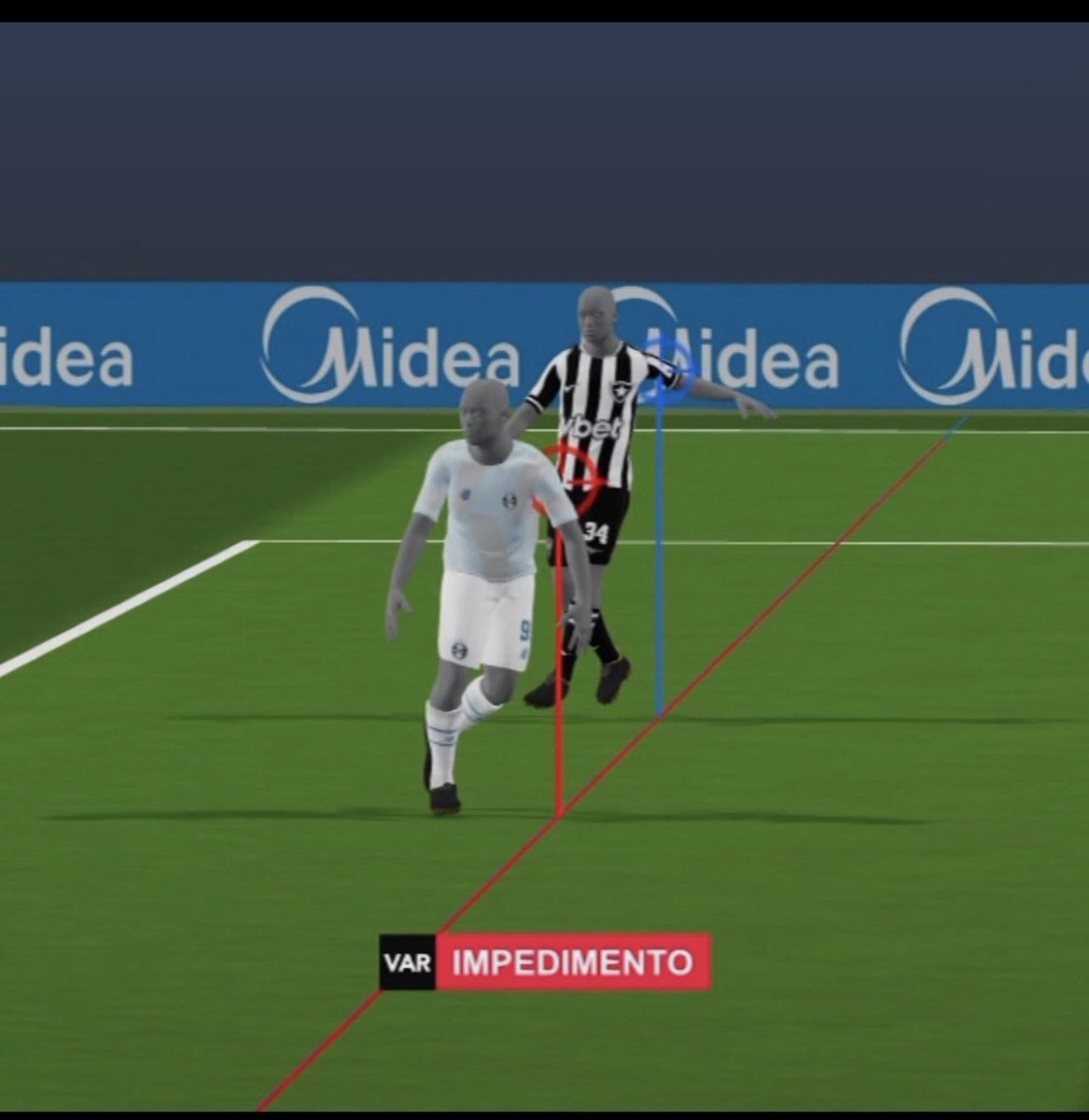 TalesTombini's tweet photo. Alô @CBF_Futebol , como vocês explicam isso? Não tem explicação plausível. Vai dar 1 ponto pro @Gremio ? Qual será a desculpa? https://t.co/Ca0FeTBYc3