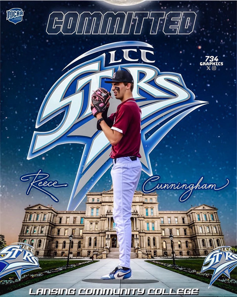 ReeceCummings6's tweet photo. I’m excited to announce my commitment to Lansing community college! I want to thank @CoachModaff and @alec_cutter for this opportunity. Go stars💫
@JB1544 @17uProspects @beckstrom33 @Lansing_Stars @wlnbaseball2024 @734Graphics @aaiuto16 @mikerice02 https://t.co/d85BTHsgrv