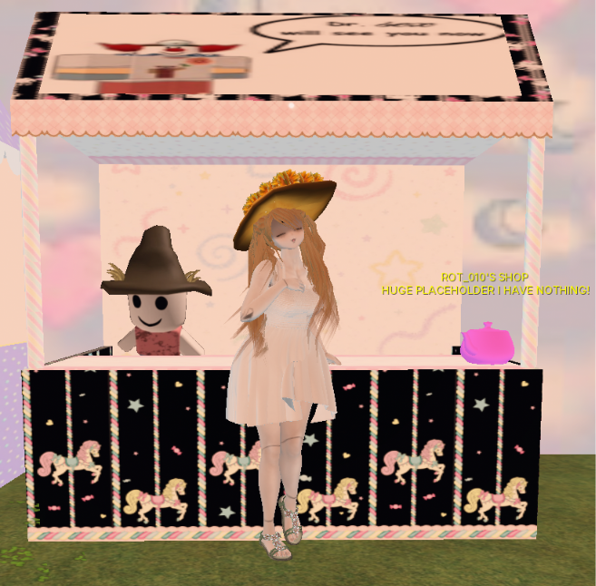 ROT_010's tweet photo. finally decorated a little bit! i dont have a shop name yet but waaa. i need someone to model the goz hair.. and i need to figure out how to set up a tip jar and that screen thingy https://t.co/T6cf1cvJPM