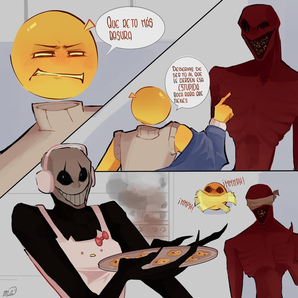 Sunn1Draws's tweet photo. Está es la versión final de la idea que tenía de hace unas semanas jsjsjs Espero les guste, estaré sacando más mini historias así ^^ #minicomic #Verity #creator #fanart https://t.co/xwbTnRegKV