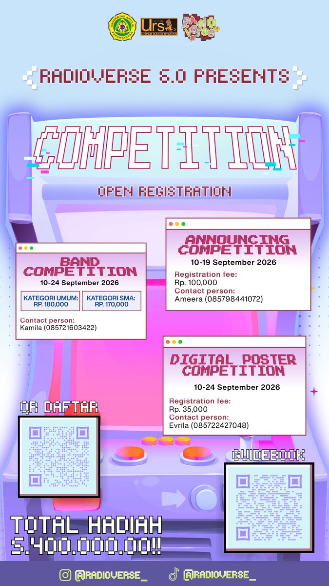 dotesaly's tweet photo. @fibuwiw @wixrtz Unpar Radio Station lagi open registration buat beberapa perlombaan nih, salah satunya Digital Poster. Ikutan yukkk!! 🙌🏻 https://t.co/zurkpIkv09