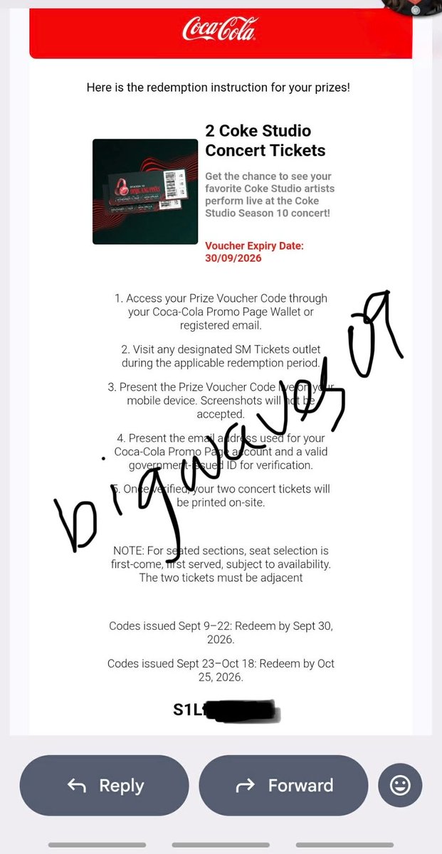 bigwaves09's tweet photo. WTS/LFB

1 SVIP1 Left Coke Studio tix
physical tix/ claimed already 

can do meetup

kaliwaan payment

will send details via DM https://t.co/G7YtdoYtdk