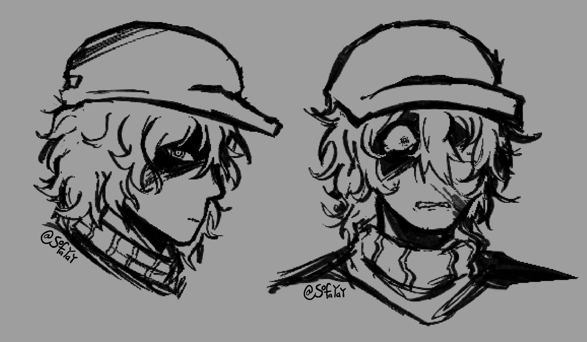 SofaYay10's tweet photo. CDarchive doodles
1. I suck at drawing guns
2. Small d3t design thing
3. Old style study practice (heavily referenced off the movie sheet)
#cdarchive #jacob #d3tective https://t.co/zn015GGxT9
