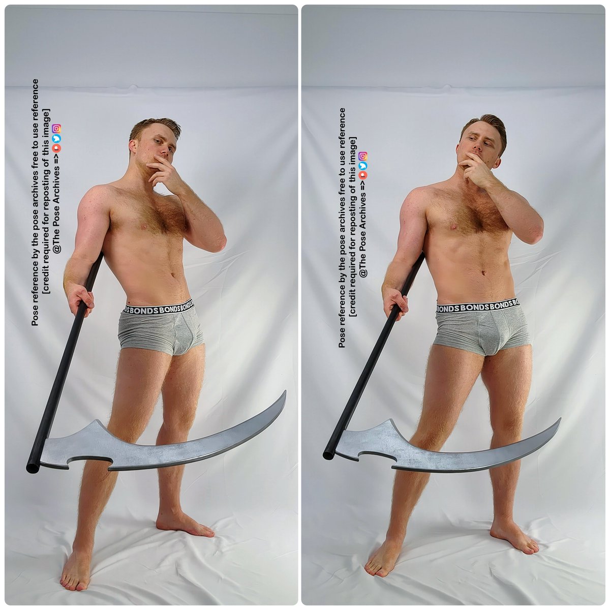 theposearchives's tweet photo. Pose reference!✏️
Standing/weapon/scythe https://t.co/eso1StT7pY