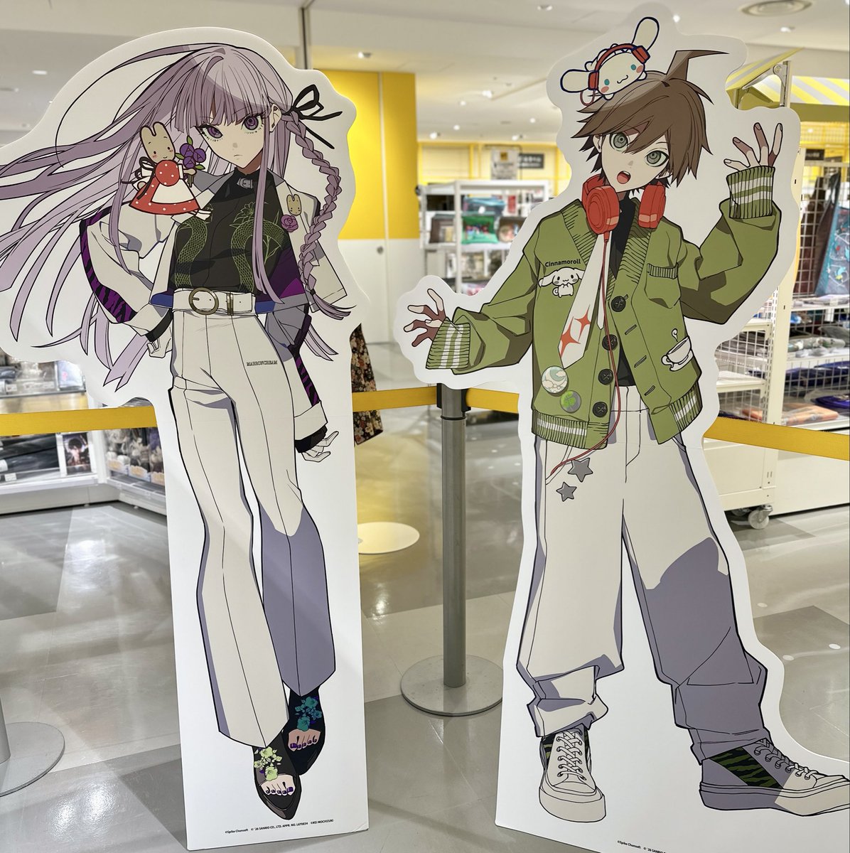 LOFT_UMEDA's tweet photo. \本日スタート/
ダンガンロンパシリーズ×サンリオキャラクターズ×望月けい コラボイベント in 梅田ロフト

等身イラストで贈る夢のトリプルコラボイベントを期間限定で開催！
詳細▶ https://t.co/SfdOXBc2ZC

■9/17(木)～10/4(日)
■阪神梅田本店 6階 梅田ロフト バラエティ雑貨売場 特設スペース https://t.co/dUwIOgRdnJ