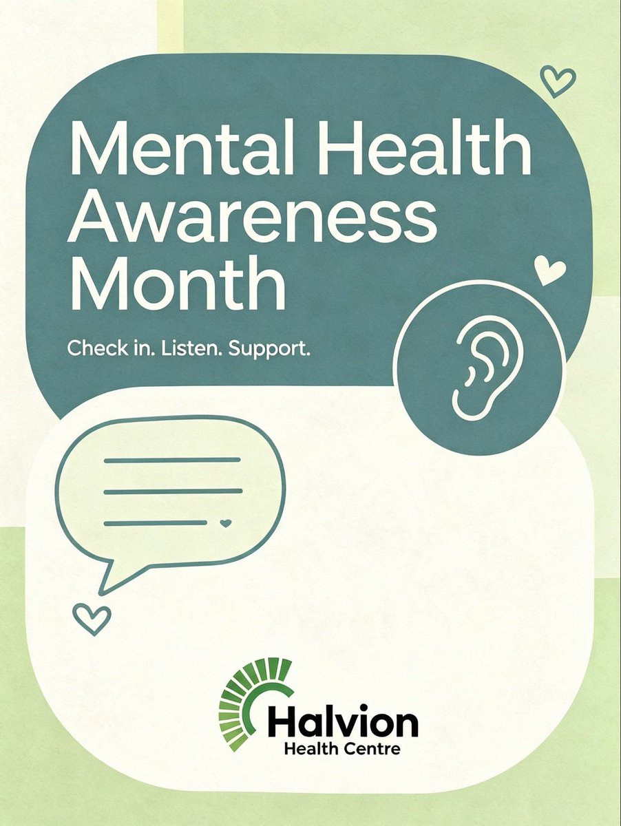 HalvionHealth's tweet photo. 🧠 Mental Health Awareness Month 🩵

Mental health matters. Take time to look after your wellbeing, check in with those around you, and remember that it’s okay to talk.

Let’s help create a community where mental health can be discussed openly, without judgement or stigma. https://t.co/2EkQ7mOmh9