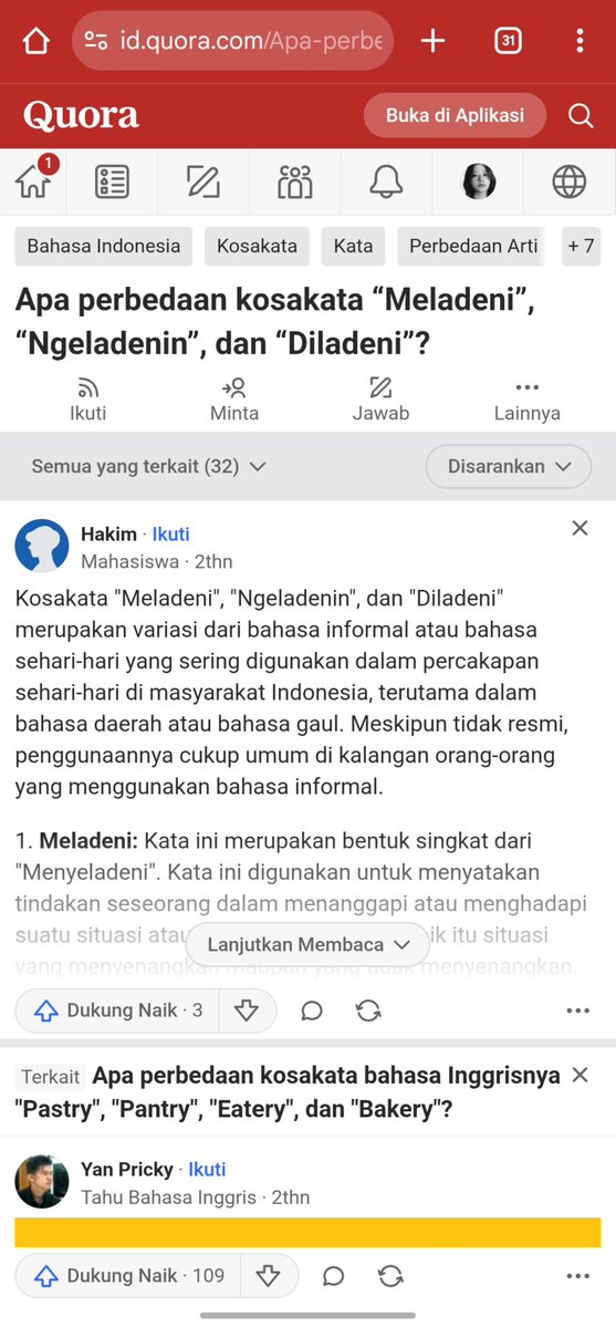 latteiove's tweet photo. ketimbang kalian minta bantuan AI buat bantuin nulis mending nanya/cari topiknya di web quora. selain dapet jawaban dari yang udah ahlinya, penjelasannya pun lengkap dan gampang dipahami kayak gini. https://t.co/rtz38muPlM