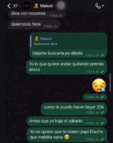 pacualita23's tweet photo. loco, pero hay una tipa en instagram dando grito feo feo pq le mataron al marido delincuente. Subiendo conversaciones de ellos, que el tipo hasta le llegó a dar pq quería seguir en la calle y de to💀💀💀 https://t.co/eZS9btBGSm