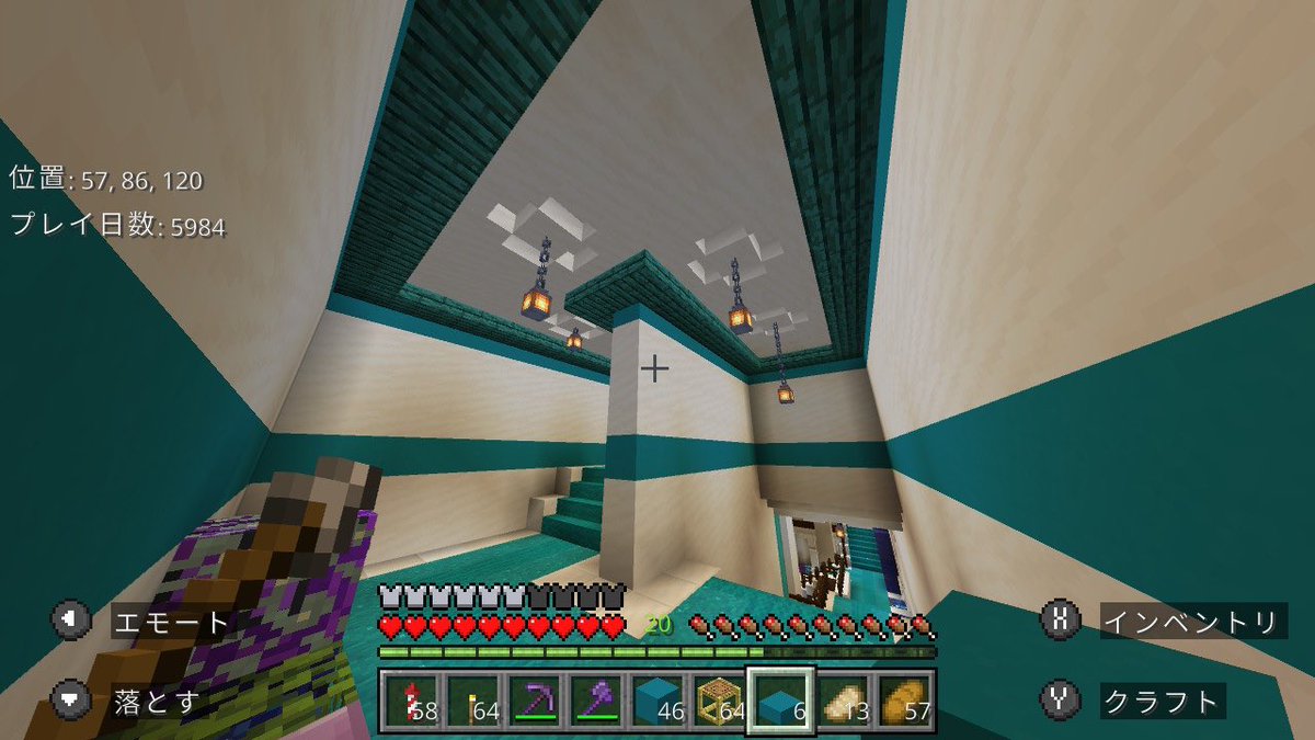 kcolinlin's tweet photo. これは数年前にホテペトのホテルをイメージして作った建築

ありがとう…！これが…これがやりたかったMinecraft…！ https://t.co/T4vS64uDHE
