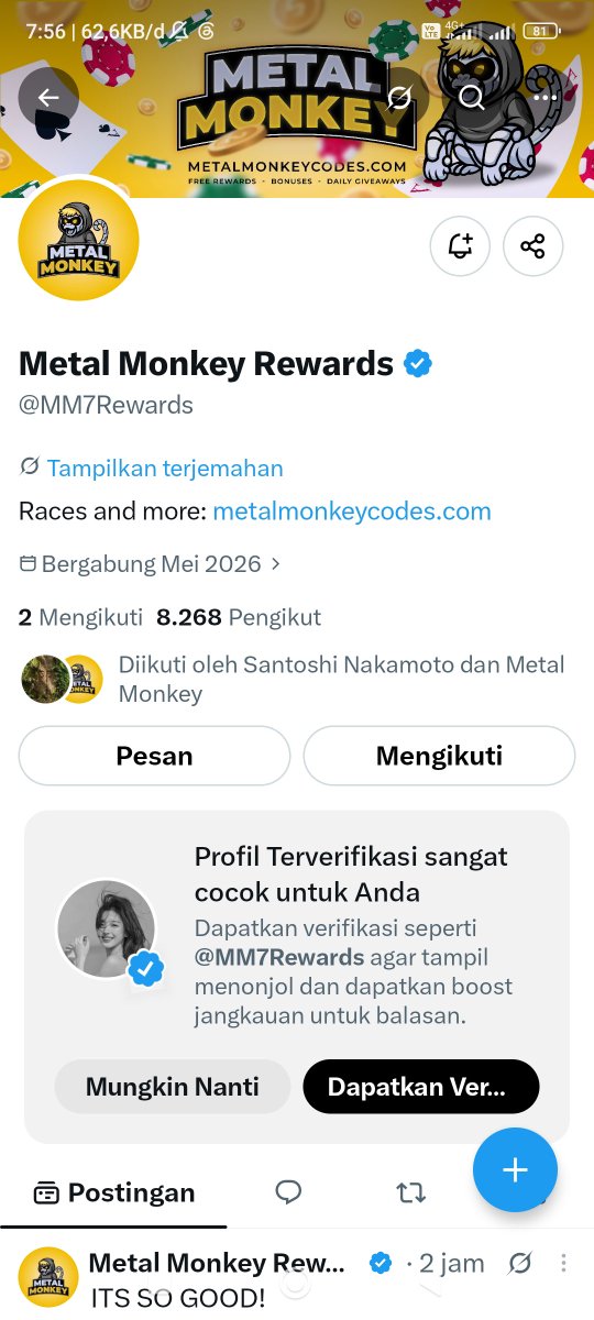Cleonacleo1's tweet photo. @MetalMonkeyThe7 @MM7Rewards https://t.co/pd0Y2CAoLg