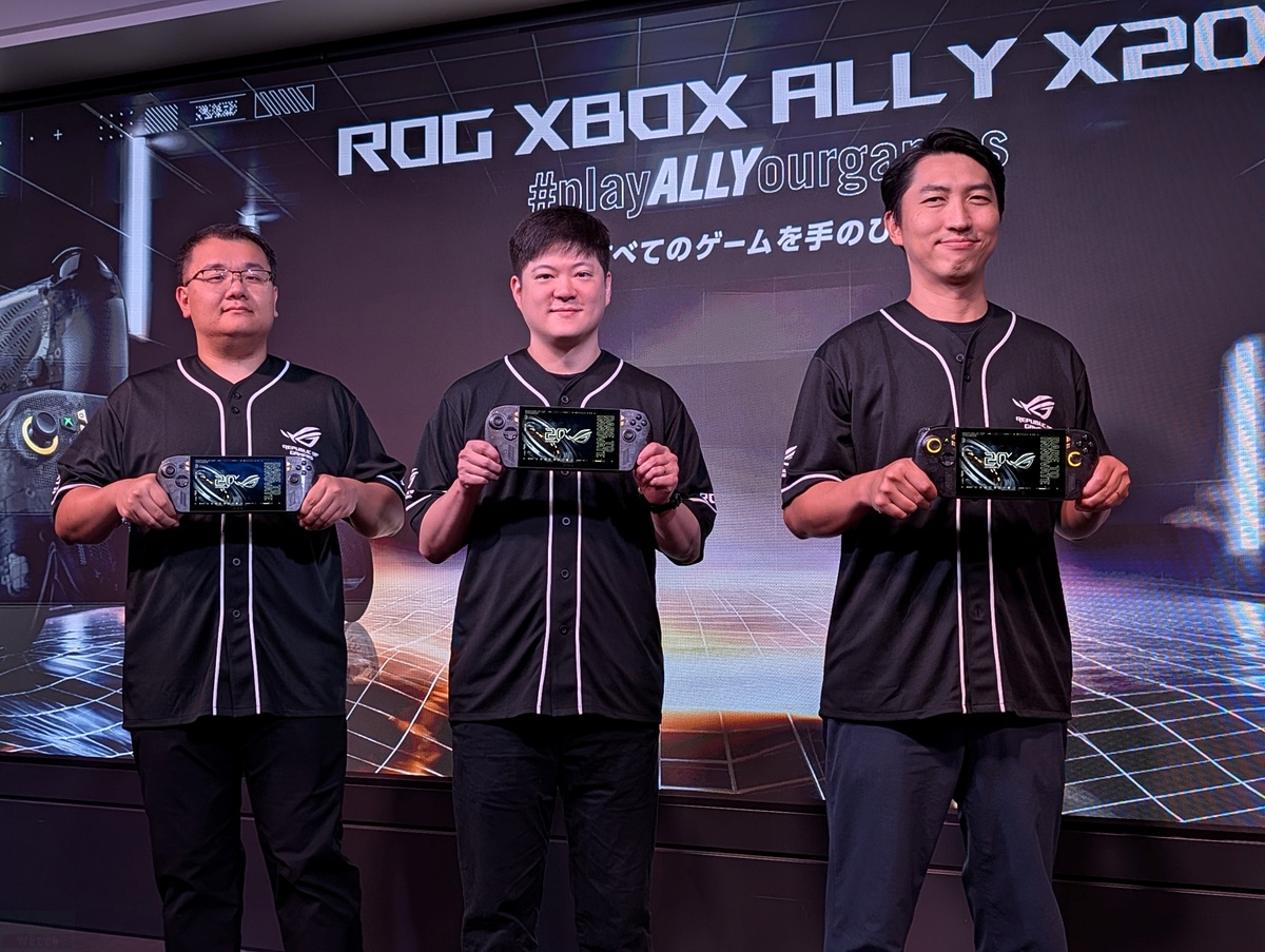 game_watch's tweet photo. 「ROG Xbox Ally X20」予約開始。10月16日発売で価格258,800円　完成度さらに成熟。7.4型有機ELディスプレイ搭載、可変式D-PadやTMRアナログスティッ… https://t.co/ozzjIAyaGc https://t.co/dsAs9yBH3X