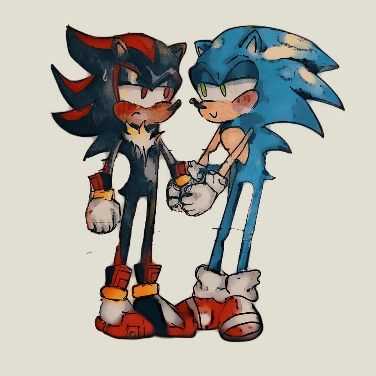 sawnic_x's tweet photo. Hedgies..,,,,, #sonadow trying to get used to drawing actual places so here’s the practice I <3 them #sonicthehedgehogㅤㅤㅤ https://t.co/cJSaQ3IHZu