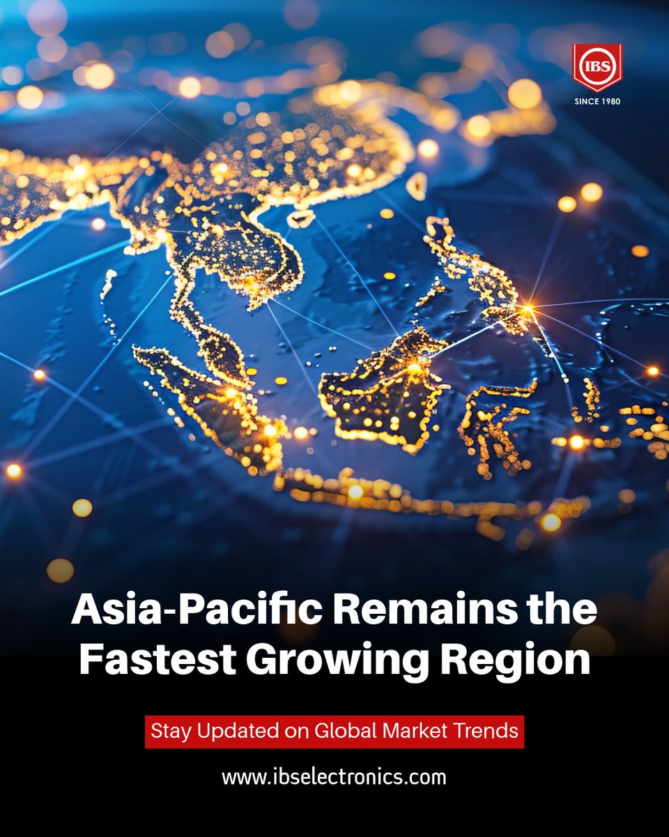 ibselectronics's tweet photo. Asia-Pacific is projected to remain the fastest-growing electronics market through 2030. As demand grows, resilient sourcing strategies and strong supplier networks become even more important. 

Follow IBS Electronics for more industry insights.

#APAC #ElectronicsIndustry https://t.co/j0yNIvjmUw