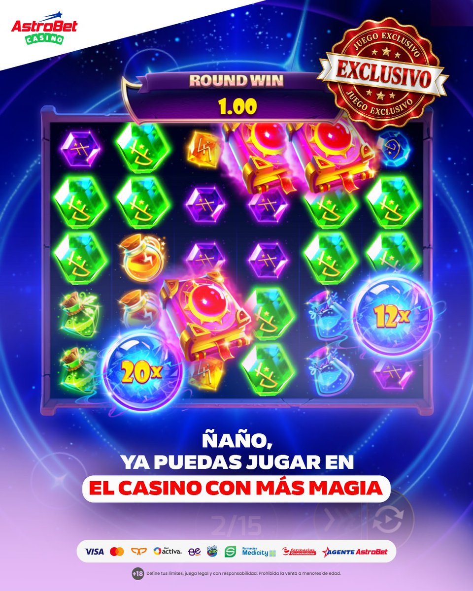 AstrobetOficial's tweet photo. 🔮 ✨ **Hoy la magia viene con ganas de soltar premios.** Wizard’s Wish llega para que armes combinaciones, busques aciertos y vayas por ese chen chen. 🪄 💰 Pro-nos-ti-ca y gana con https://t.co/9lAtF7Zydy. 😲
#Astrobet #Ecuador #Casino #Slots https://t.co/4Pqds2xnjs