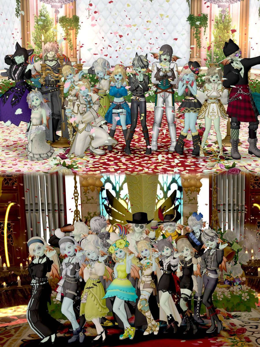 lody_dqx's tweet photo. ご縁がありまして魚ルムに入れて頂きました!! 
画面いっぱいの魚！美男美女しかいない！ドレアセンスも抜群で皆オシャレで輝いて見えました✨✨
憧れてた魚群パシャ！この景色を見たかったんだ\( ˆoˆ )/♡ https://t.co/WNJVR9gjO6
