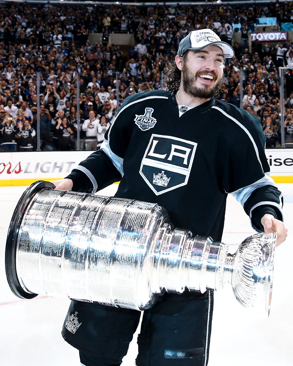 Drew Doughty with the Stanley Cup in 2014