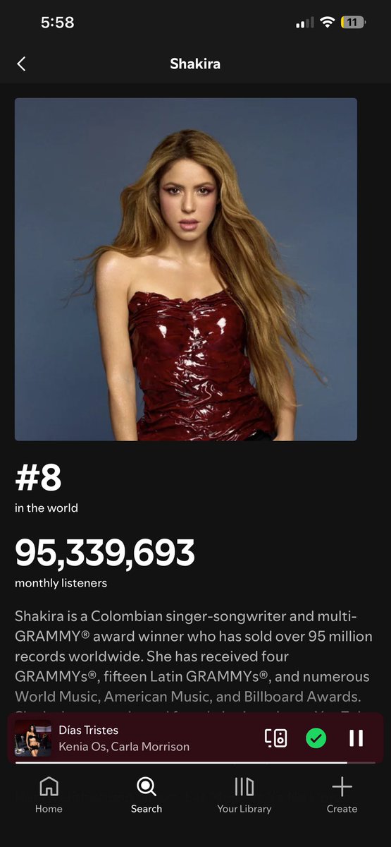 cuartitodetecat's tweet photo. Oh madre Shakira no acabes con la tropiflopera 

Shakira:95,339,693
Top 8 GLOBAL
1 canción en lo que lleva del 2026
_______________BARRERA ANTI PUTAS COME PITOS POR LATÍN GRAMMY________________________

Top 30 global
14 canciones en lo que lleva del 2026 
💀🪦 https://t.co/SzislFr2n1