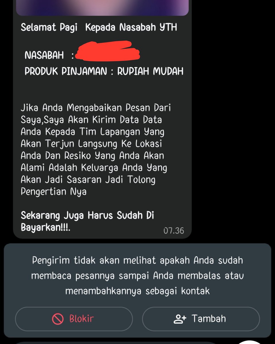 17WonCheoll's tweet photo. #wargadebtfree help guys aku diteror sama panjul yang gaperna kupake. mereka pake foto aku untuk profil wa mereka. 

#pejuangdebtfree #debtfree https://t.co/LgjEiYlKjc