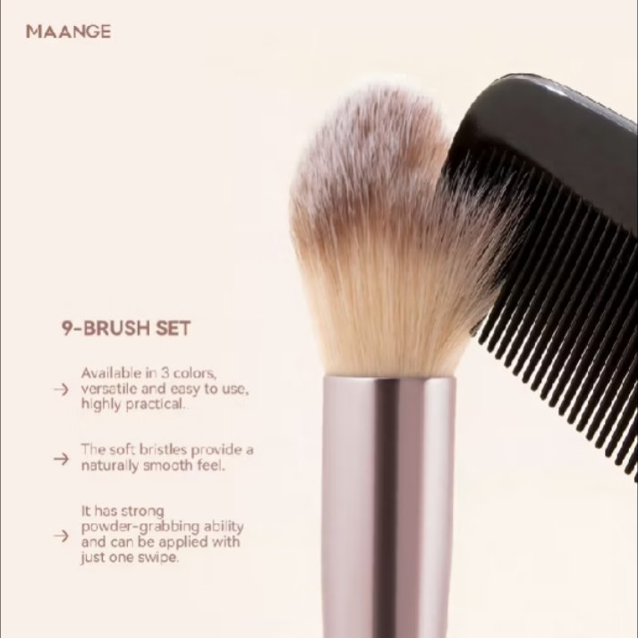 WorthTo_Buy's tweet photo. MAANGE 9 Pcs/Set Kuas Make Up Brush Make Up Concealer Foundation Kuas Rias Dengan Spons Kecantikan terdiri dari 9 pcs kuas dengan 7 pcs spons, bahan bulu kuas terbuat dari wol nilon lembut, spons memiliki bentuk miring dan tetesan air. https://t.co/mKpXqvs8Ru