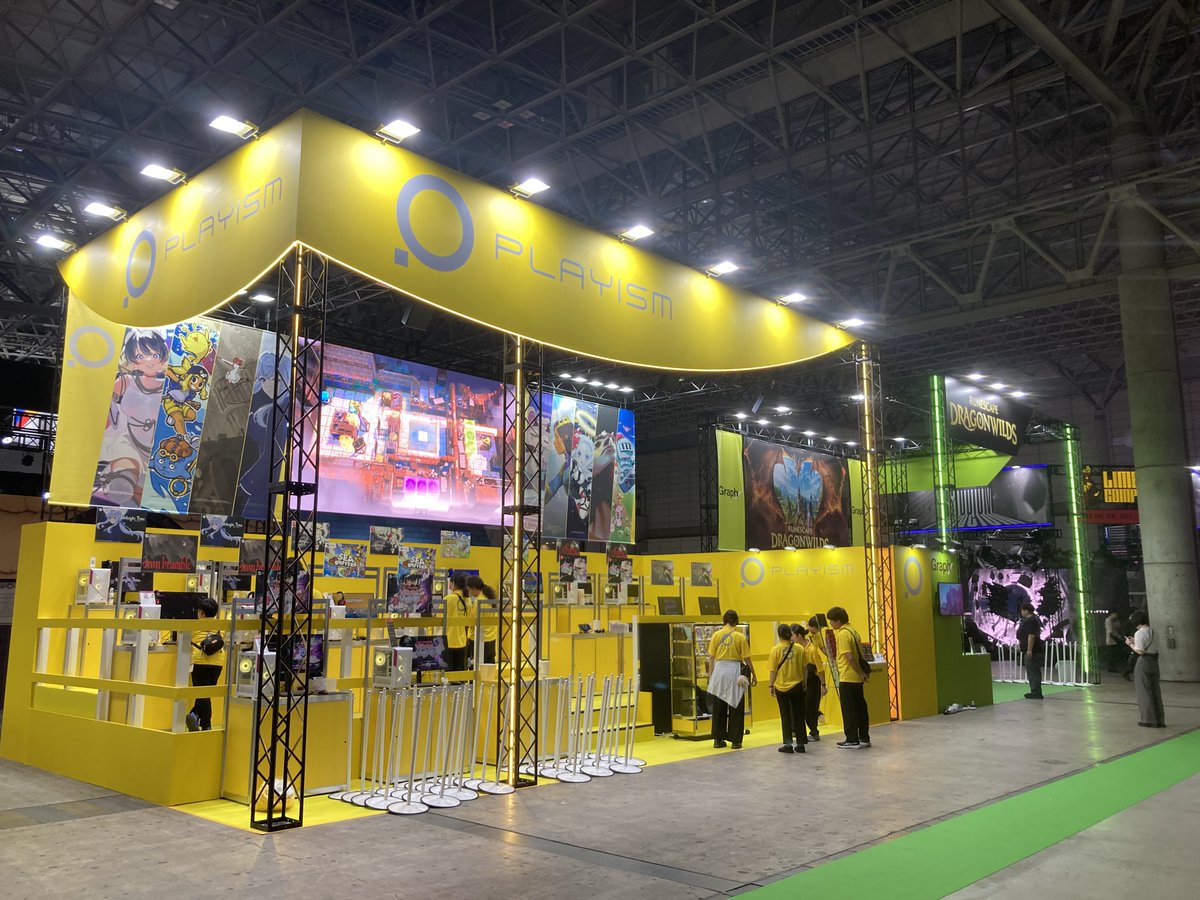 playismJP's tweet photo. #TGS2026 開幕しました！これが今年のPLAYISMブースです！ https://t.co/w1tMb6Ceui