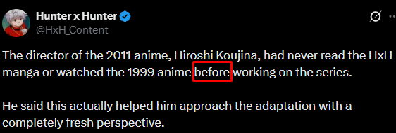 sarca_sc's tweet photo. A lot of people are showing that they either can't read or are reading too fast to contextualize what the words in the sentence mean
He's not saying "I didn't read the manga", he's saying "I didn't read the manga prior to receiving the job offer", which is pretty commonplace https://t.co/wkcMOJLU0t