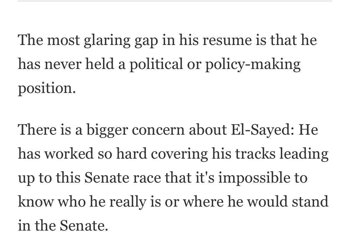 WeSee2024's tweet photo. Detroit News didn’t endorse Abdul El-Sayed and committed a Murder scene 💀……..lmao 🤣 https://t.co/14HH8LnQQY