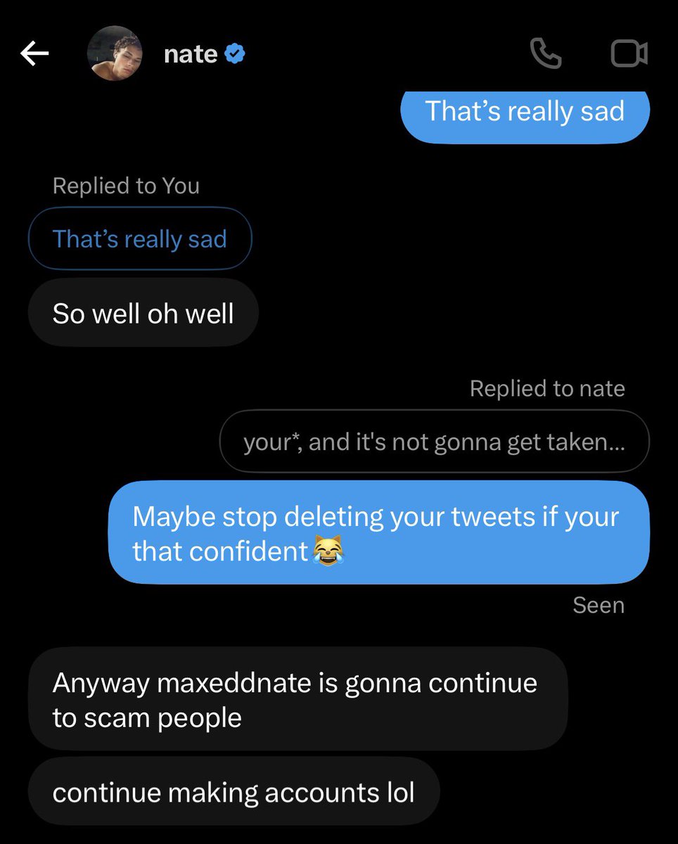 JohnSmith2xii's tweet photo. Reminder @ maxeddnate  is impersonating maxednat and selling pre-recorded vods via discord and is openly racist 
#scam https://t.co/5WsSXQAvGF