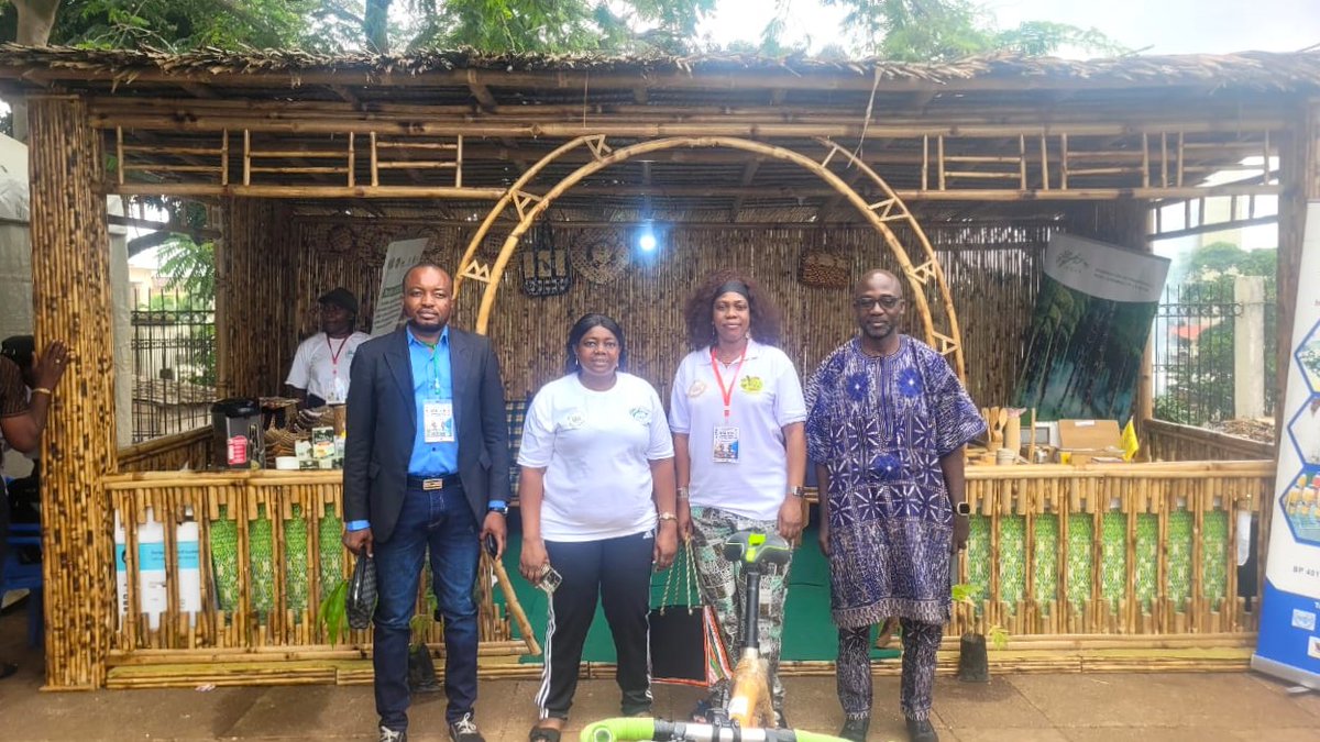 INBARofficial's tweet photo. ๐ฃ๏ธ At #SIARC2026 in Yaoundรฉ, INBAR's Rene Kaam made the case for bamboo as an affordable, eco-friendly housing material โ vital as Africa's population grows fast. INBAR also showcased #ACREGIR Project results at the fair.
โก๏ธ https://t.co/fCBFsxNBbZ
#ThinkBamboo #Cameroon https://t.co/pEnbjDpGit