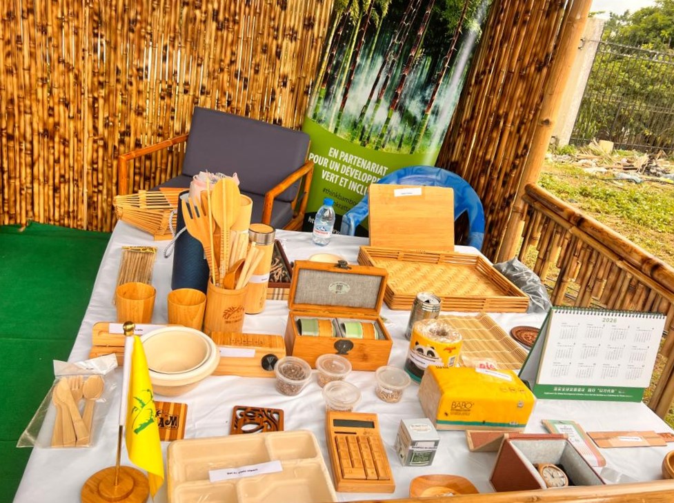 INBARofficial's tweet photo. ๐ฃ๏ธ At #SIARC2026 in Yaoundรฉ, INBAR's Rene Kaam made the case for bamboo as an affordable, eco-friendly housing material โ vital as Africa's population grows fast. INBAR also showcased #ACREGIR Project results at the fair.
โก๏ธ https://t.co/fCBFsxNBbZ
#ThinkBamboo #Cameroon https://t.co/pEnbjDpGit