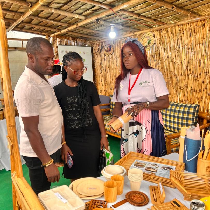 INBARofficial's tweet photo. ๐ฃ๏ธ At #SIARC2026 in Yaoundรฉ, INBAR's Rene Kaam made the case for bamboo as an affordable, eco-friendly housing material โ vital as Africa's population grows fast. INBAR also showcased #ACREGIR Project results at the fair.
โก๏ธ https://t.co/fCBFsxNBbZ
#ThinkBamboo #Cameroon https://t.co/pEnbjDpGit
