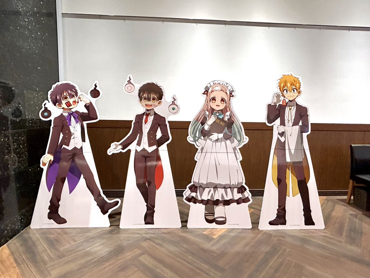 SP_collabo's tweet photo. 🌟TVアニメ ＃地縛少年花子くん２ CLASSICAL CAFE in SWEETS PARADISE🍽

本日より全国5店舗にてTVアニメ「 #地縛少年花子くん２ 」とのコラボカフェが開催スタート！
クラシカルな衣装を着用した等身大パネルを展示中✨
ぜひコラボメニューとともにお楽しみください🍽

▼詳細は下記からチェック！
https://t.co/GFQzG4dY8A

#花子くん　#花子くんアニメ　＃スイパラ
