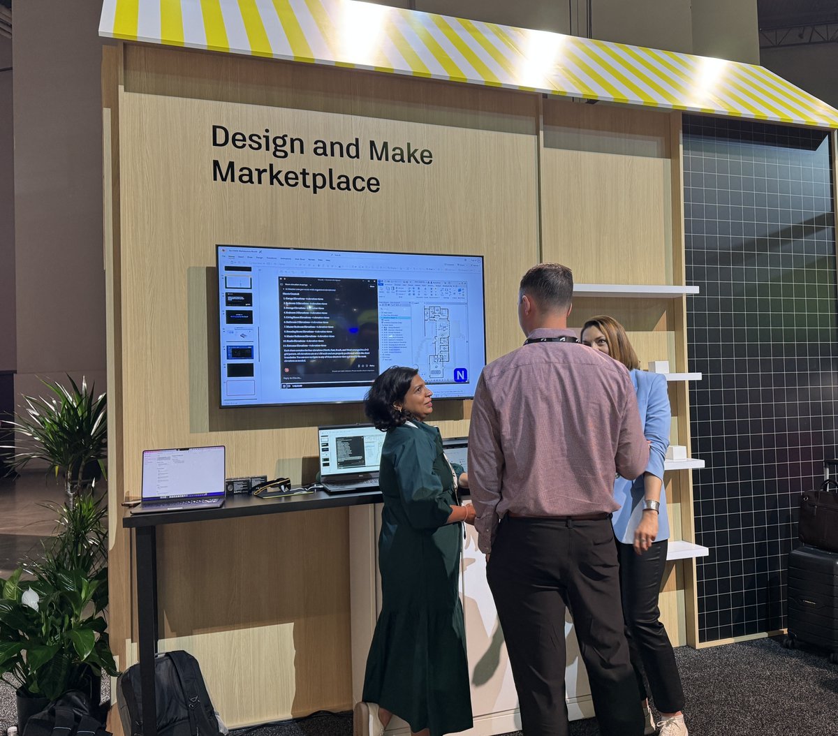 AutodeskAPS's tweet photo. Day 2 of #AU2026 is a wrap! Today at the APS Developer Zone, attendees went 1:1 with our #DeveloperAdvocates to dig into technical questions and ideas. Plus, nCircle + Symetri joined our Marketplace publisher showcase. One more day to go, come see us tomorrow! https://t.co/EloYJHf82y