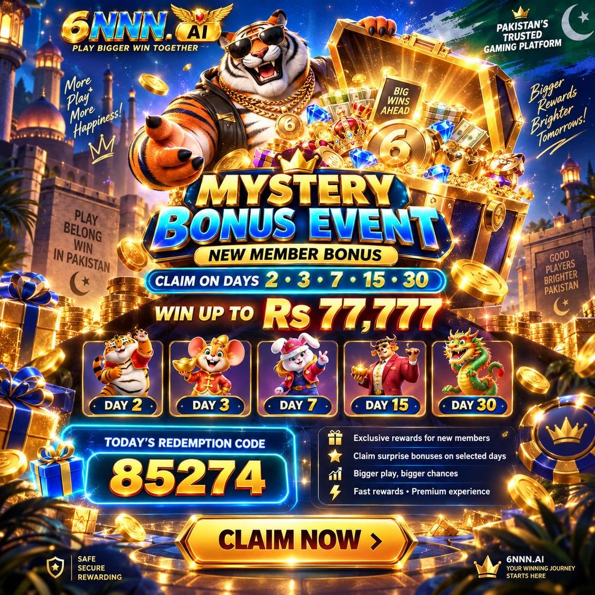 6nnncom's tweet photo. ⭐Today's betting code:55367

🌟Yesterday's deposit code:42756

🪅Today's deposit code:85274

😀Tomorrow's deposit code:18186

🔔Go to the code page now to enter the redemption code and claim a random reward of up to 88888! ⬆ https://t.co/XtlNoU4OVm