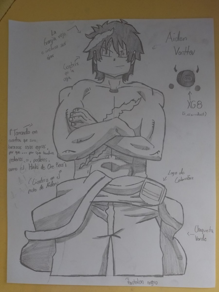 CEJASDEMARVIN's tweet photo. @ttv_janner Este es Aiden
Un OC de Zenless Zone Zero 
Y este es su dibujo definitivo https://t.co/6PNB1K6vU3