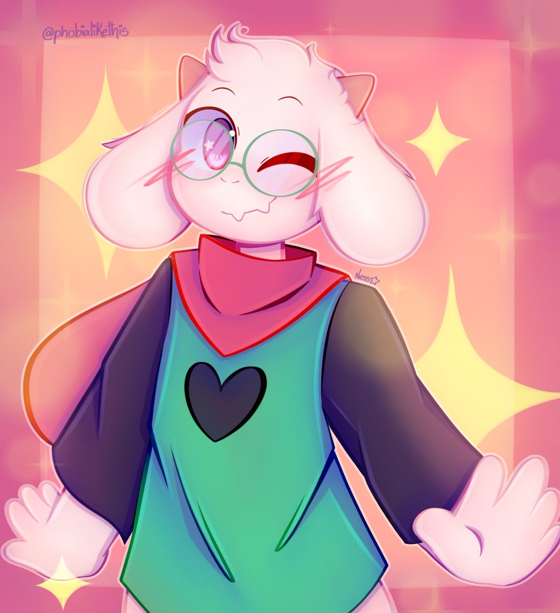 phobialikethis's tweet photo. ✨🤍
.
.
.
#deltarunefanart #deltarune #ralsei https://t.co/TmdIvaePaL