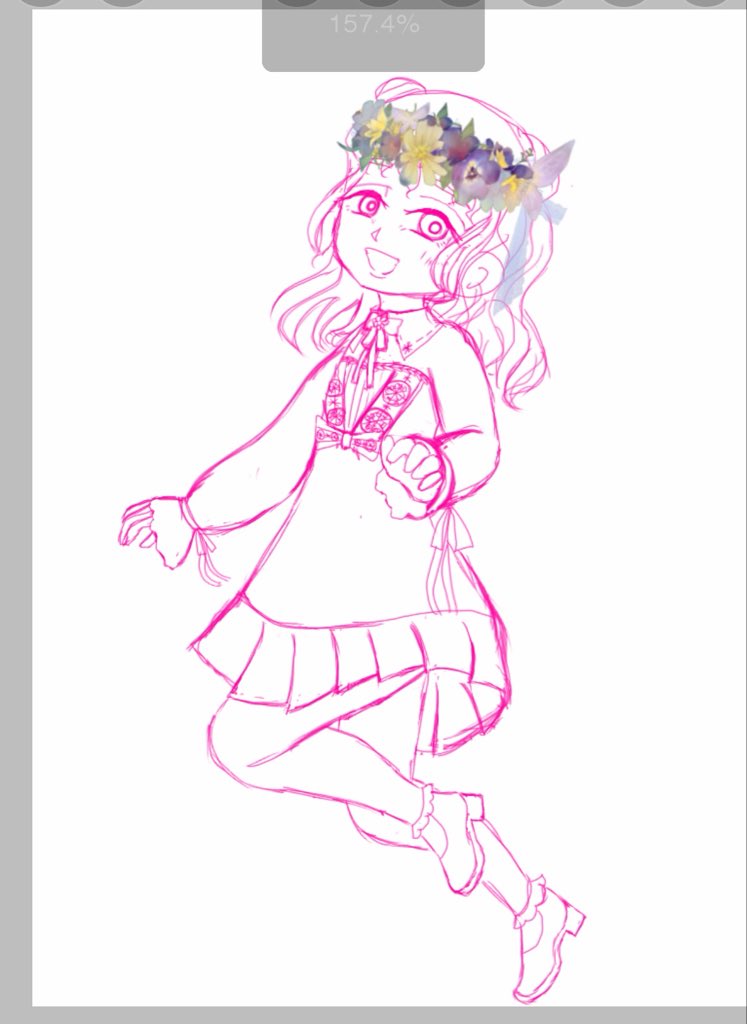trpg_you's tweet photo. 芹ちゃん下書きできた！ロリ！ https://t.co/yxrSpbiGws