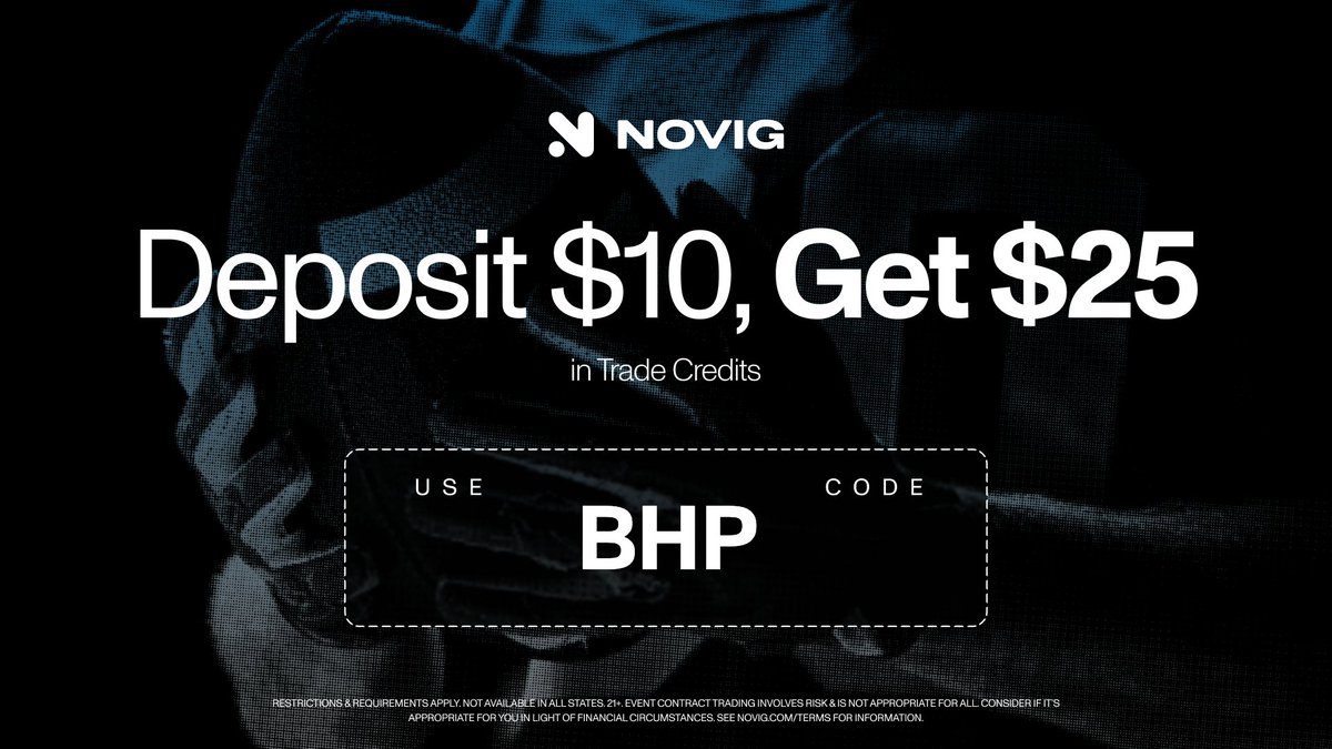 billhpicks's tweet photo. You NEED to be on Novig ASAP🚀

✅ FREE $25 after you play $10
✅ The BEST Odds In The Industry
✅ Legal in majority of the US

Spend $10 and get $25 with code BHP👇
https://t.co/0MHZVWFzn0 https://t.co/EbAk5UCFGq