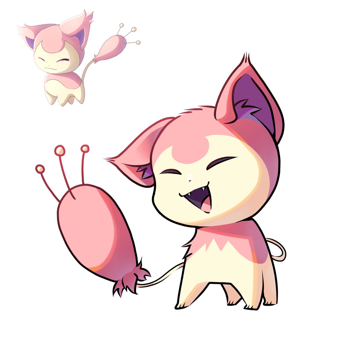 GalacticEK's tweet photo. skitty redraw 
#Pokémon https://t.co/lseyUkJzkt