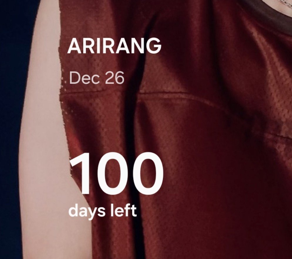 joonzzbae's tweet photo. Kabar baik: Arirang 100 hari lagi
Kabar buruk: Aku ga bisa hadir https://t.co/TYqQ1UhBTU