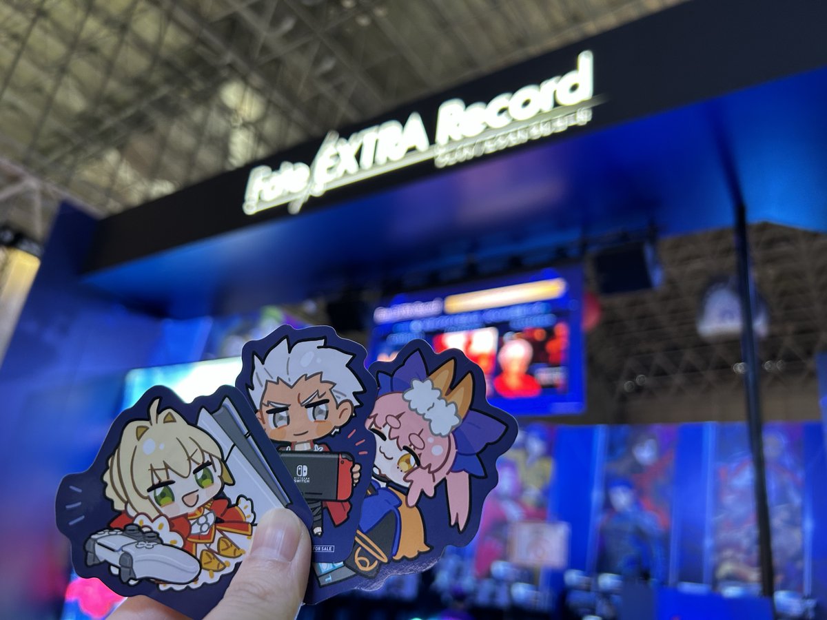 Fate_EX_Record's tweet photo. ／ 
#東京ゲームショウ30th
ノベルティ情報
＼ 

アニプレックスブースにて両面大型ショッパーを配布中！
また、『Fate/EXTRA Record』を試遊いただいた方には
オリジナルステッカーを1枚プレゼント。

全4種で、1種はシークレットです。
ぜひご参加ください。

#FateEX_Record #EXTRAリメイク https://t.co/buw80yhPjL