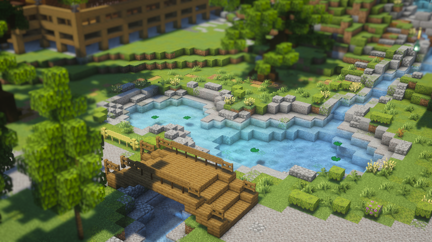 mi_yon3's tweet photo. ひょうたん池と太鼓橋

#かぎクラ
#夜空鯖
#minecraftㅤ https://t.co/Uwf3eTyDTr