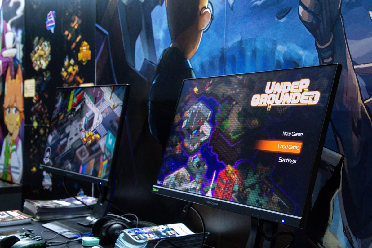 undergrounded85's tweet photo. 🎮 #TGS2026 ビジネスデイ開幕🎮
東京ゲームショウ2026 ついに開幕となりました⭐️
アメリカの歴史と文化が織りなす混沌の不思議な地下ダンジョンを探索するアドベンチャーゲーム、
『UNDERGROUNDED』は
【Hall 6 06-N04】ハピネットブースで試遊できます🚀
#UNDERGROUNDED #room6 https://t.co/TPE42vllO6