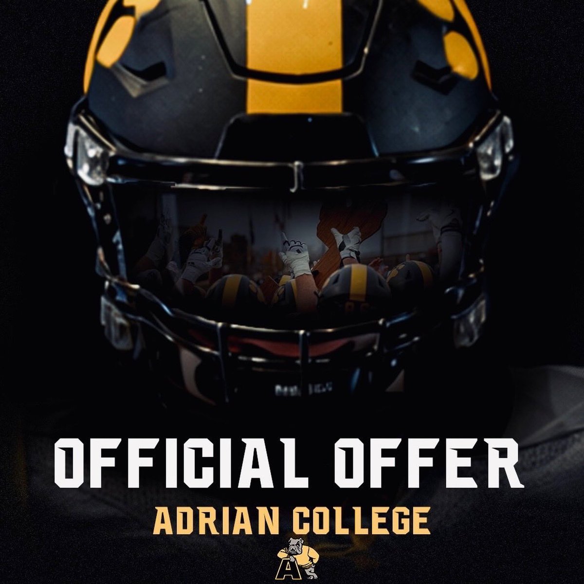 danealexander02's tweet photo. After many great talks with Coach @JebPalka I am glad to announce I have received an offer to play football at @AdrianCollegeFB https://t.co/jp8ZtpdA5C