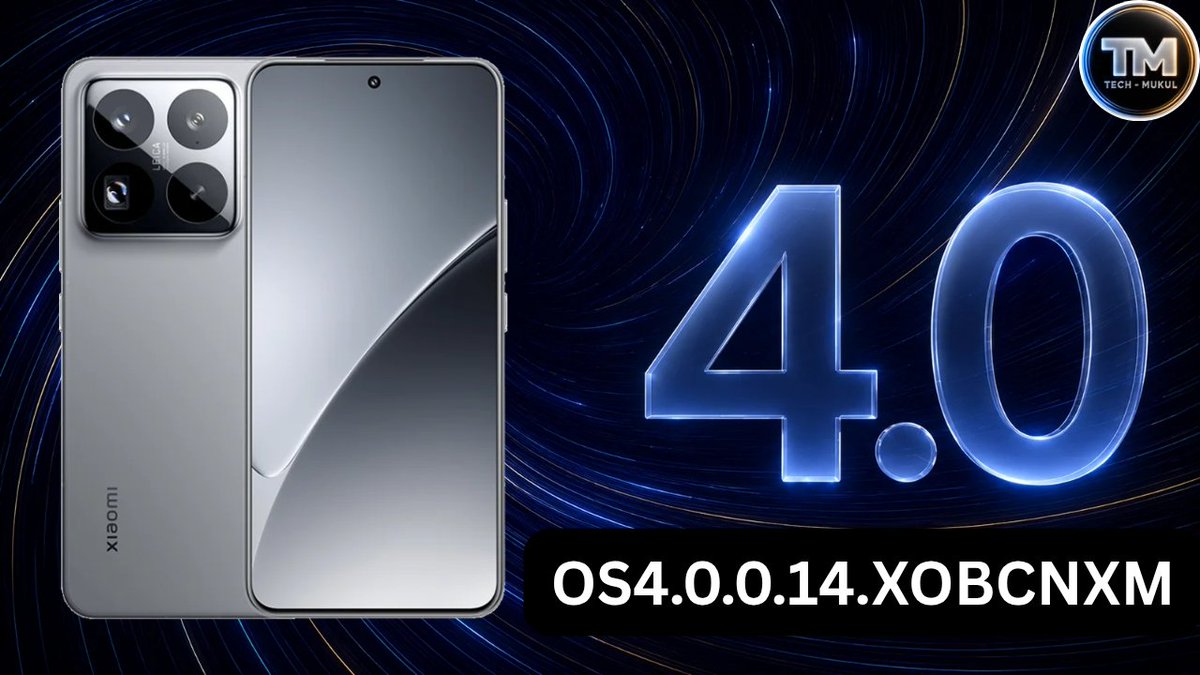 TECH__MUKUL's tweet photo. #Xiaomi15Pro #HyperOS4 #September 2026 BETA Update Spotted 🚀
📌 HyperOS 4: OS4.0.0.14.XOBCNXM
✨ Region: China 🇨🇳
🔍 Status: Currently Spotted as a BETA build. The stable build is not yet ready. Once the official Stable update will be prepared, full details will be shared here immediately