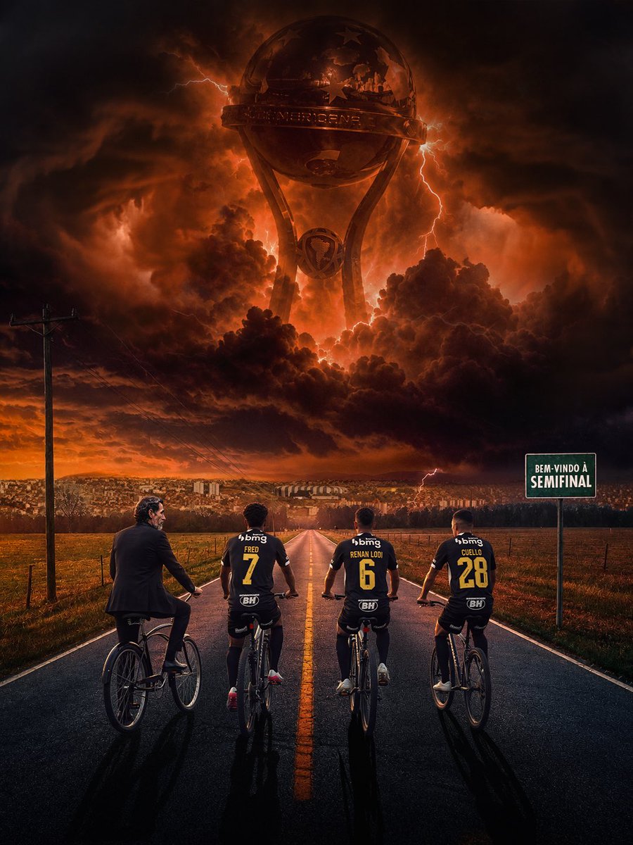 Atletico's tweet photo. O caminho é longo, mas o trabalho continua! 🛣️🎯🏆 https://t.co/3iAyCZ3Qxr
