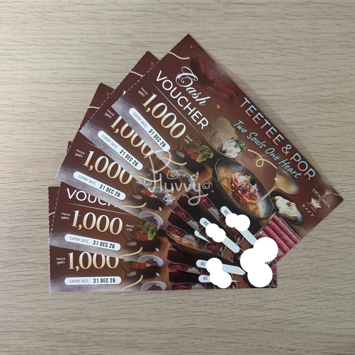 pluvvyn's tweet photo. WTS/ขาย cash voucher #SHAMENbySEKI 🍲

— ใบละ 700 บาท ใช้ได้มูลค่า 1000 บาท
📍ใช้ได้ที่สาขาเซ็นทรัลลาดพร้าวเท่านั้น
📆 ใช้ได้ถึง 31 Dec 2026

#SHAMENxTeeTeePor https://t.co/53RHMJMWvo