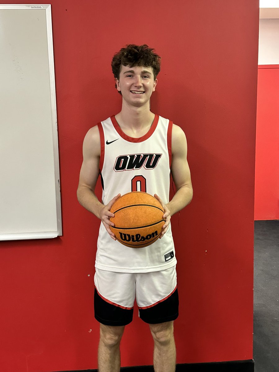 Brandonazette's tweet photo. Excited to receive an offer from Ohio Wesleyan University! Thank you Coach DeWitt and @CoachDAlbanese for a great visit! 

@devjack24 @rockyriverbbk @ScoutUrecruit https://t.co/lIlJez3zI0
