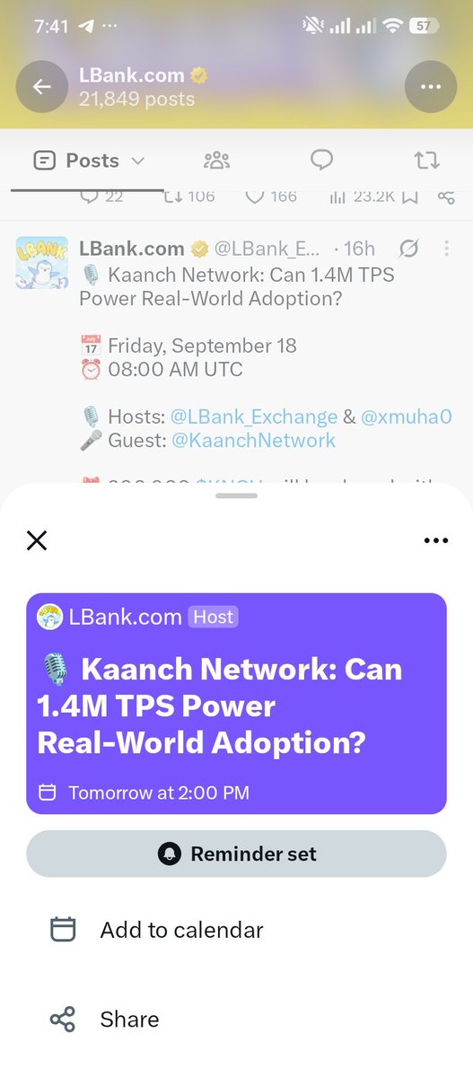 habi601's tweet photo. @LBank_Exchange @xmuha0 @KaanchNetwork 1.4M TPS is a huge number, but the real question is what happens when millions of users actually arrive. Curious to see how Kaanch turns raw speed into real-world utility. 🚀

@miah_mofijul202, @MdGet35592, @Sajjad90112 https://t.co/FihjqNxwDJ