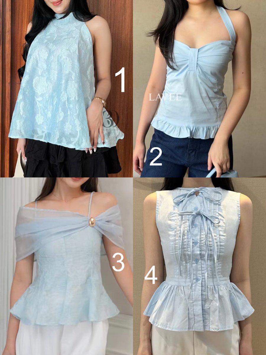 iredescentfairy's tweet photo. Rekomendasi atasan baby blue 👀🩵 https://t.co/rYjNvvYJI5